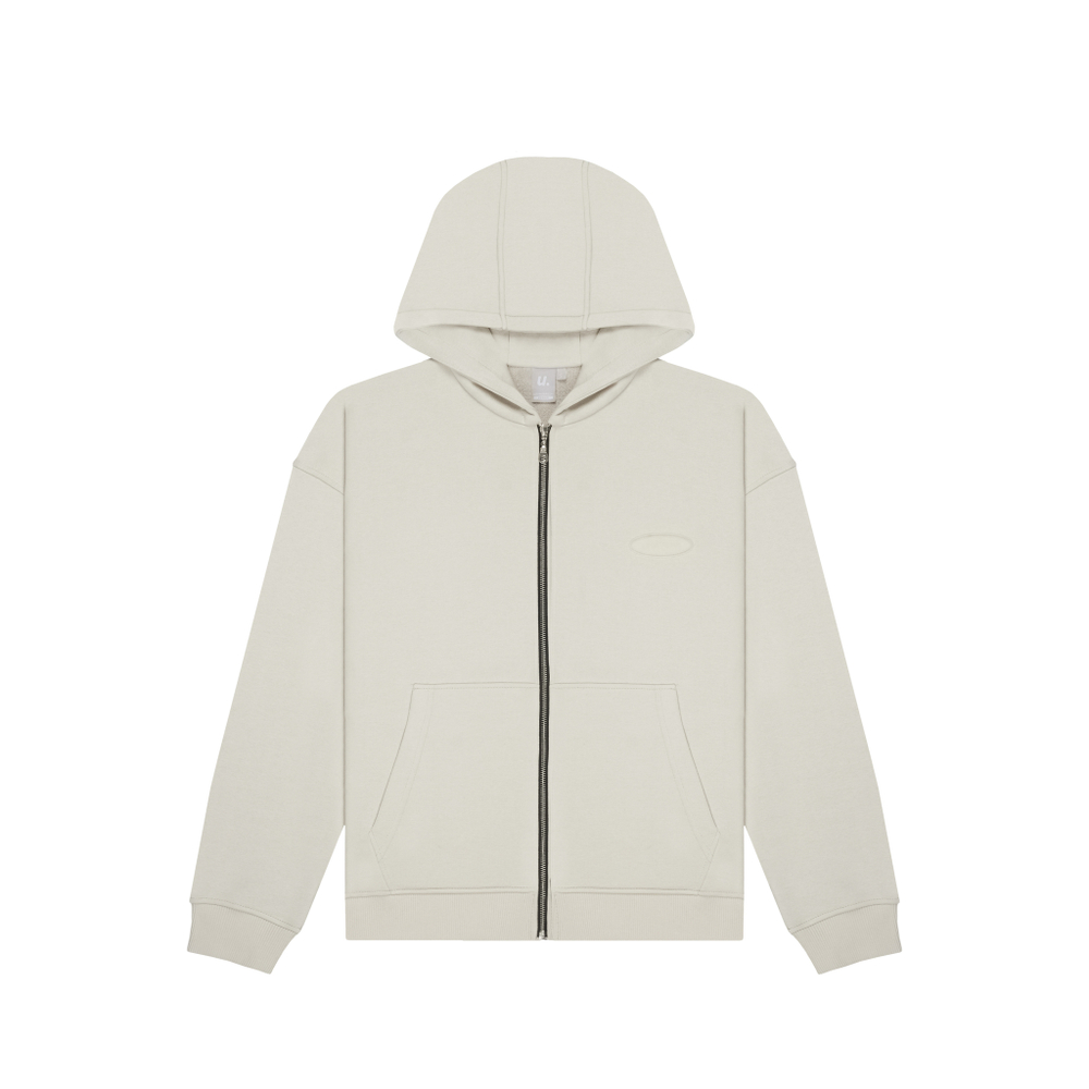 Худи UNIFORM Zip regular серо-бежевый