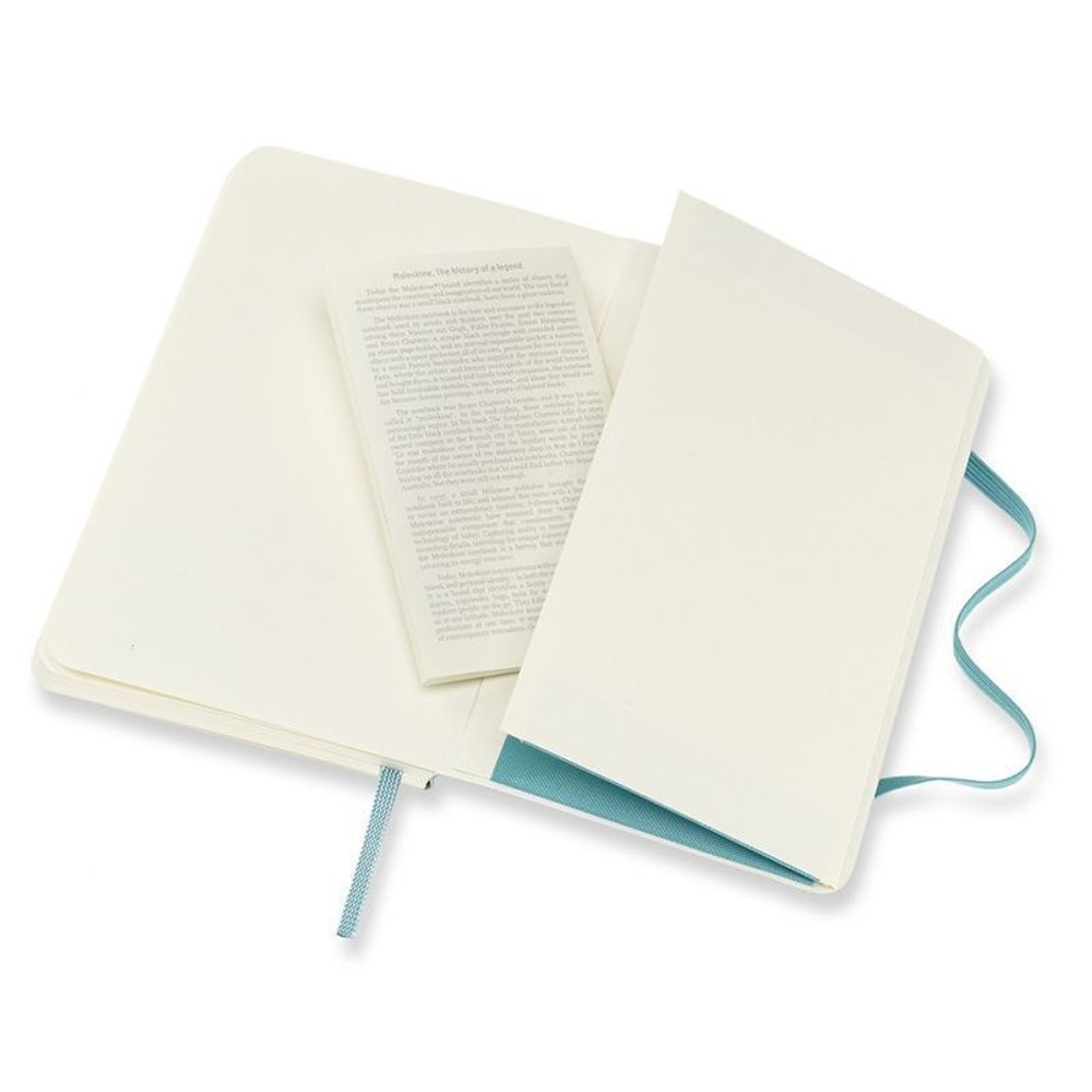 Блокнот Moleskine Classic Soft Pocket, 192 стр., голубой, в линейку