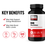 Force Factor, NMN, 300 мг, 30 растительных капсул
