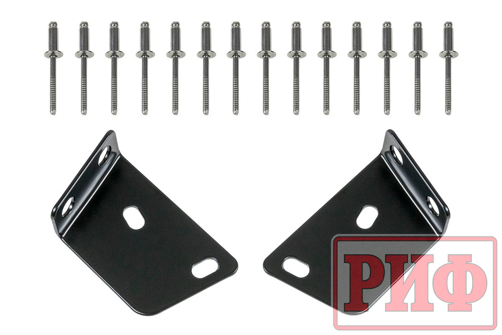 Пороги силовые Toyota Land Cruiser Prado 150 (чёрные) РИФ