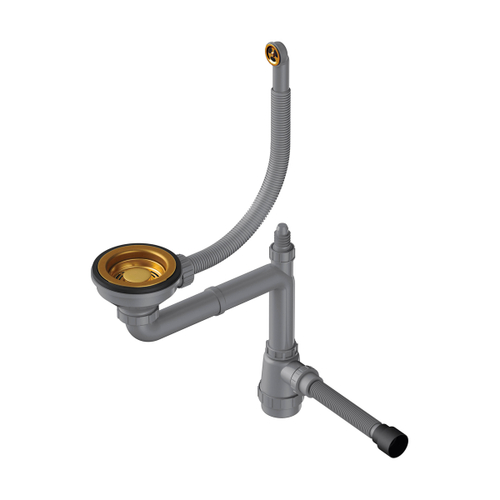 Арматура для одночашевых моек с круглым переливом Omoikiri WK-1-R-AB022