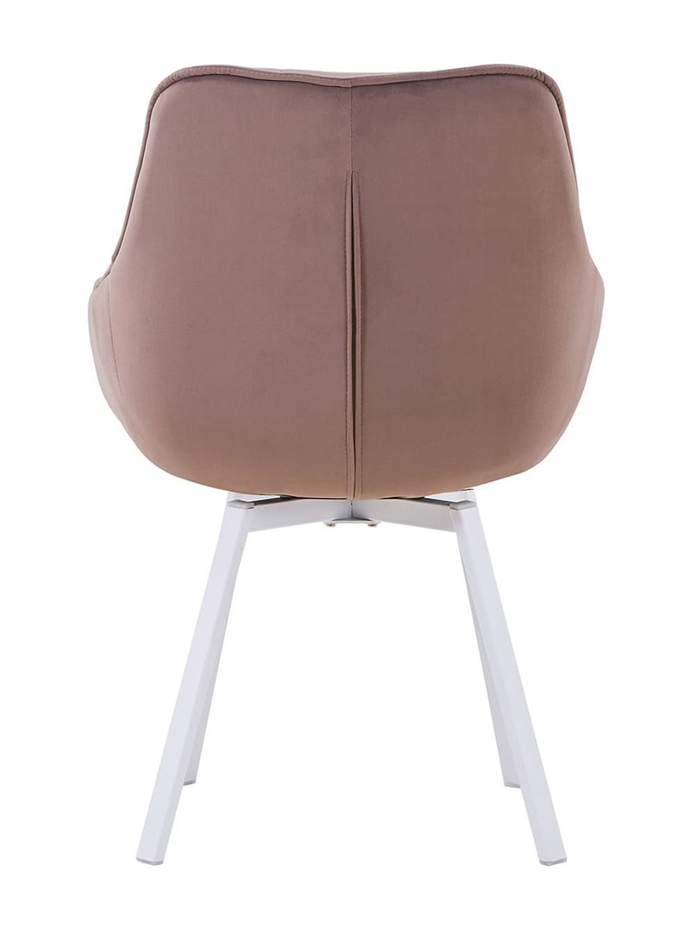 Стул LA ALTA EELLIOT 360 велюр мокко, каркас белый