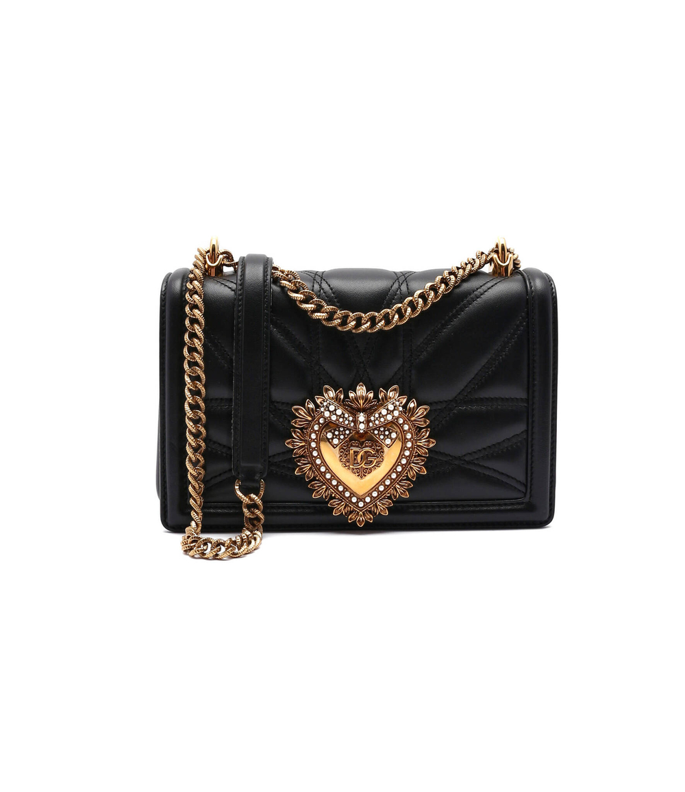 Кожаная сумка-мессенджер Devotion Dolce & Gabbana - черный(BB7158 AW437)