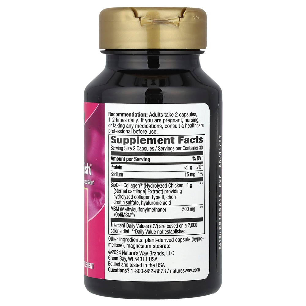 Nature's Way, Hydraplenish® с OptiMSM®, 60 капсул