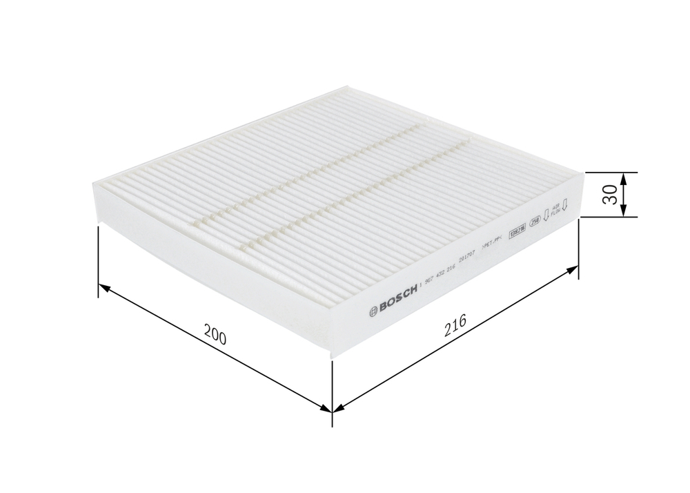 BOSCH - 1987432216-BOC - Filter, cabin air