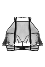 Эротический бралетт Erolanta Karen с открытой грудью черный 50-52