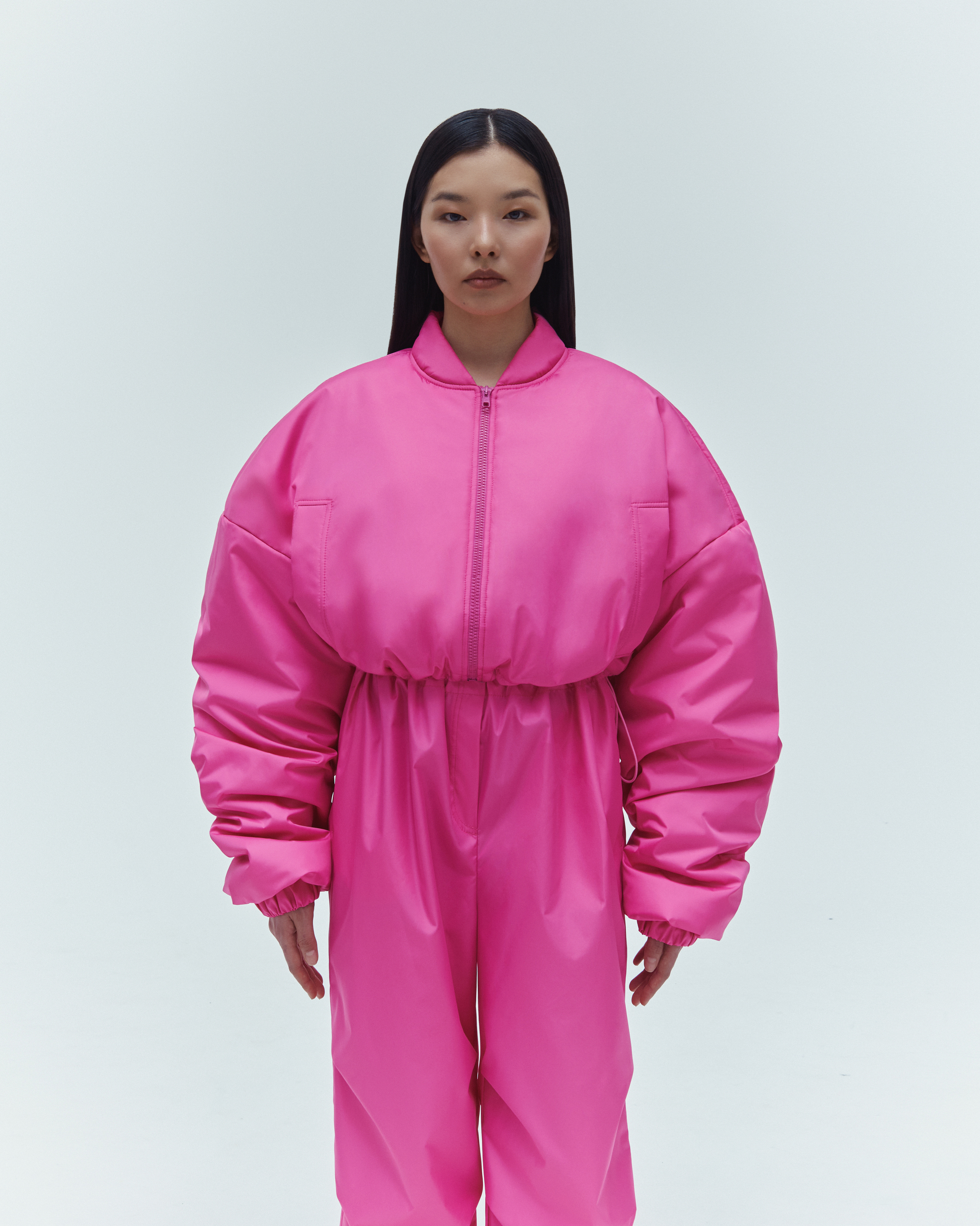 Бомбер mini pink