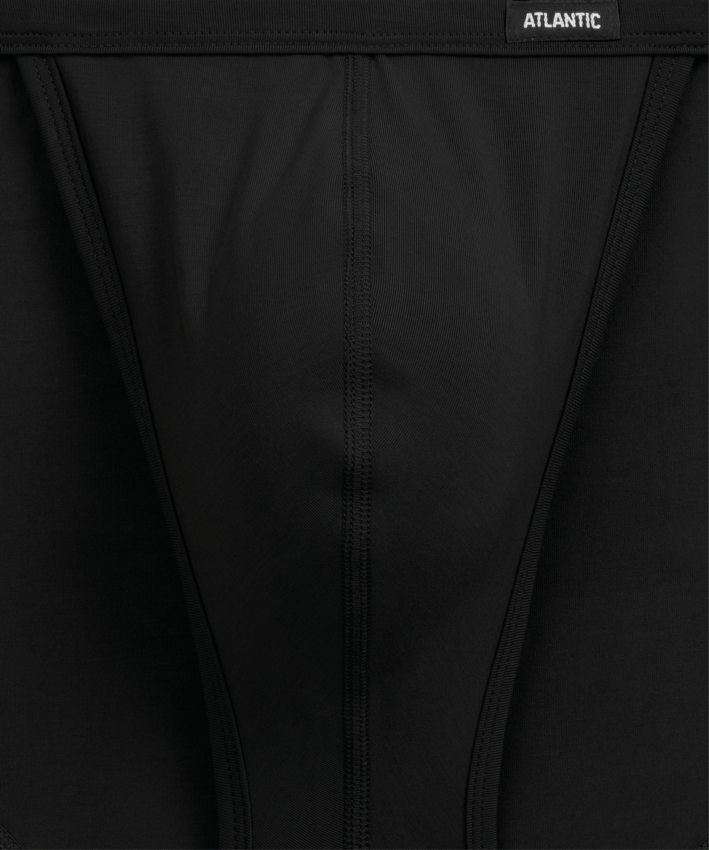 Мужские трусы слипы танга Atlantic, 1 шт. в уп., микромодал, черные, MP-1587