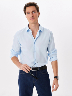 Сорочка GREG (Super Slim fit) 210/237/BL/ZVN STRETCH "Однотон"