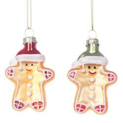 GAEM Украшение новогоднее "Пряничный человечек", L5 W2 H8 см, 2в.