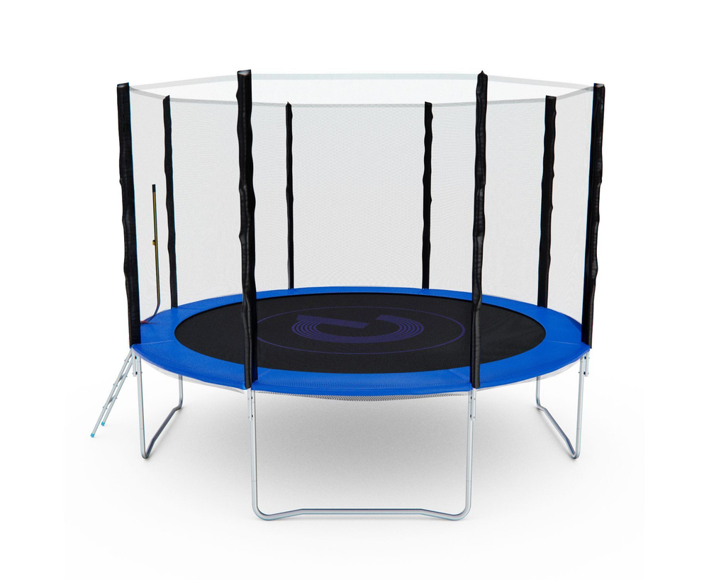 Батут с сеткой DFC PELPO 12ft с лестницей, BLUE