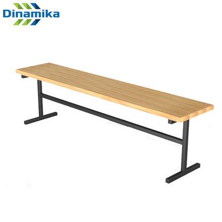 Скамейка для сквера без спинки 3000 мм (уличная)