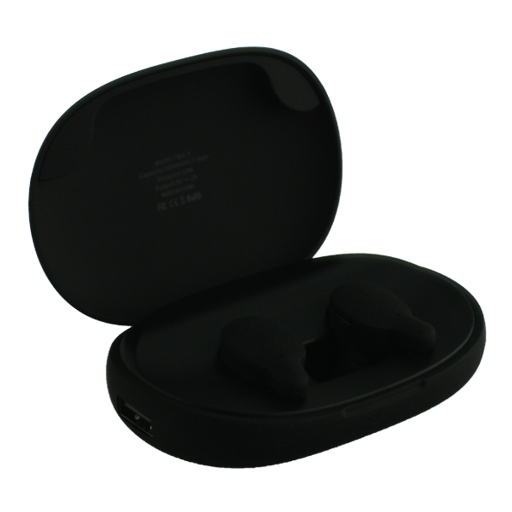 Bluetooth-гарнитура Remax TWS-3 True Wireless Stereo Headphones BT 5.0 стерео с зарядным устройством Черный