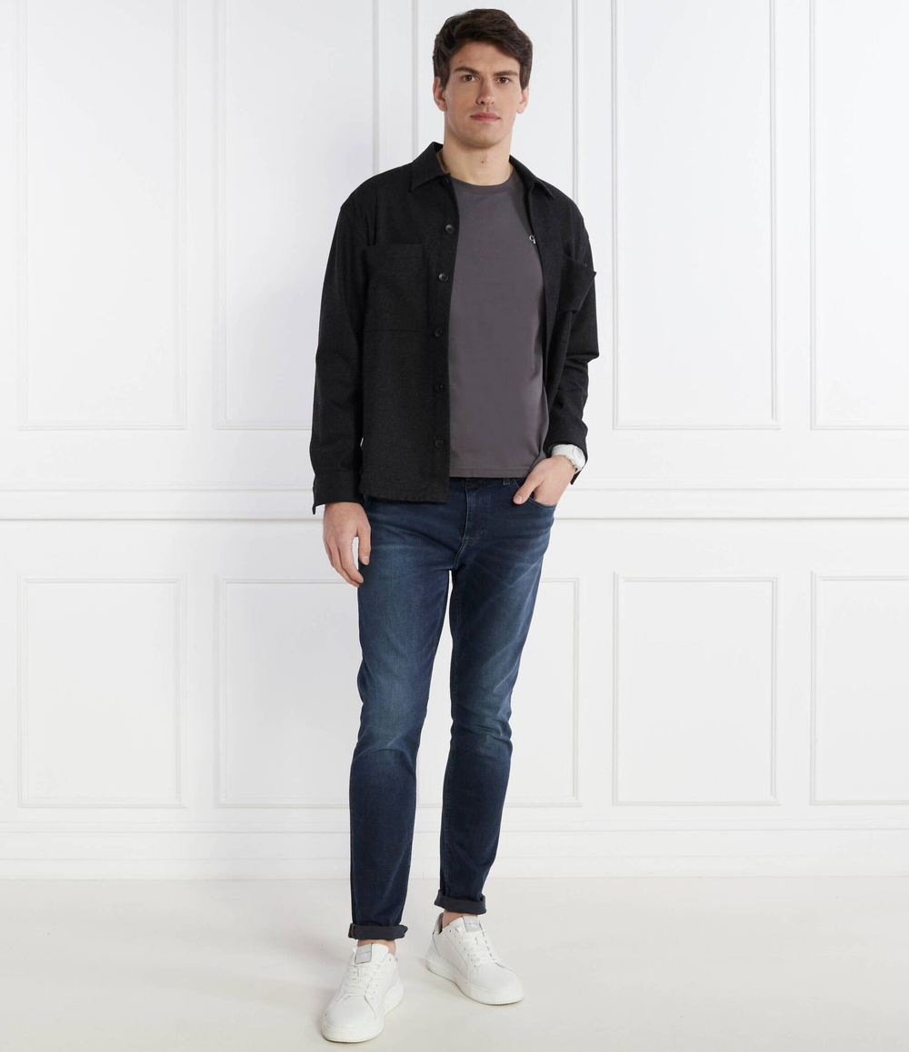 Лонгслив INSTITUTIONAL LS GRAPHIC CALVIN KLEIN JEANS - графитовый(J30J324654)