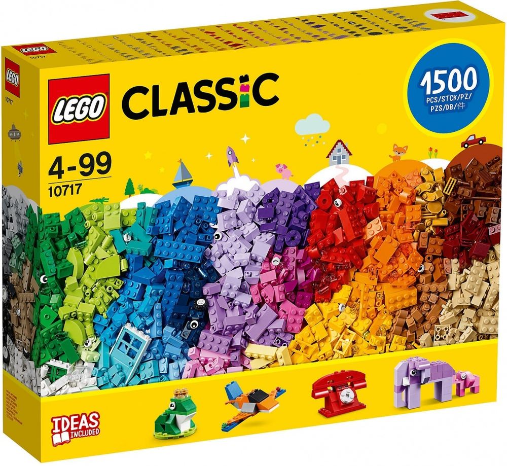 LEGO Classic: Кубики, кубики, кубики! 10717 — Extra Large Brick Box — Лего Классик