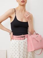 БАЗОВЫЙ РЕМЕНЬ ЗАМША ПУДРОВЫЙ РОЗОВЫЙ