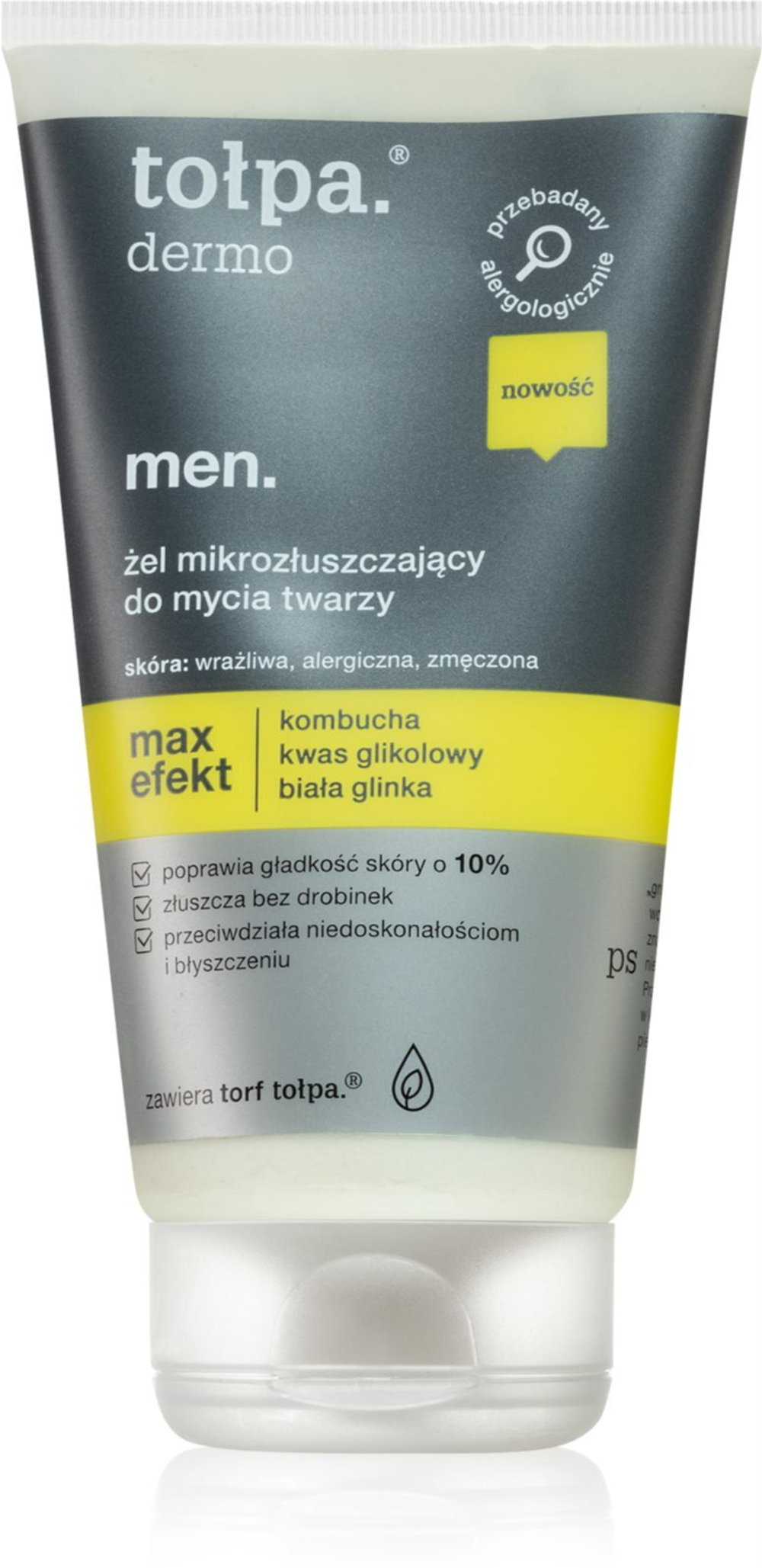 Tołpa Dermo Men Max Effect - отшелушивающий очищающий гель для мужчин /   150  ml  / GTIN 5902719418754