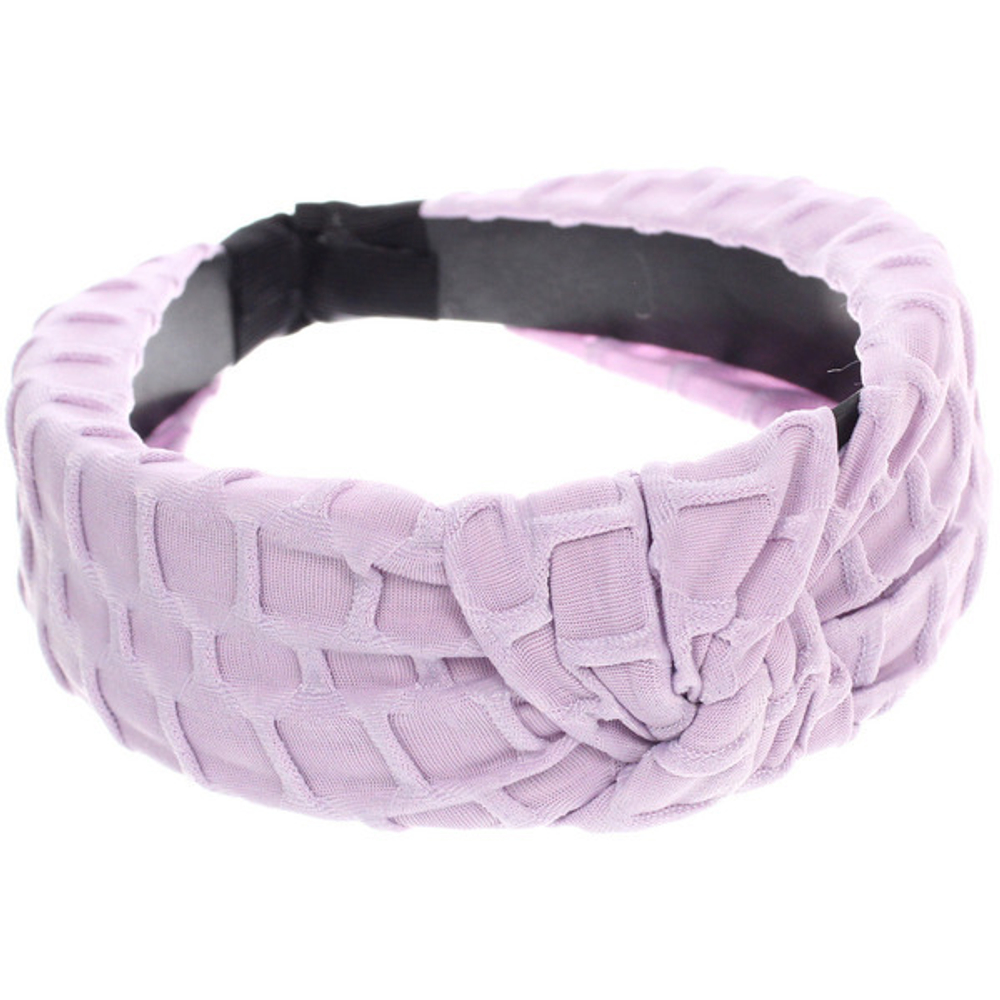 Ободок для волос «МАРЦИПАН», бизе, ширина 4см, микс 4 цвета ( в пакете с подвесом)