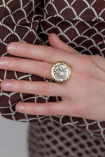 Coins  g/round Кольцо 02  арт.0999