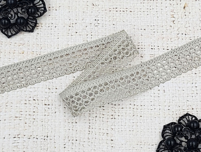 Тесьма отделочная, рис. 60044, ш. 2 см (пр-во Беларусь), бежево-серый