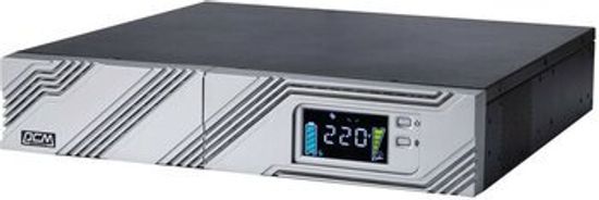 Источники бесперебойного питания (UPS, ИБП) Powercom SRT-3000A LCD, Powercom Smart Rack&ampSPR-3000A LCD, ИБП SRT-3000A, линейно-интерактивный, 3000ВА, 2700Вт, LCD, Rack/Tower, 8 розеток IEC320