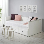 Каркас кровати -  HEMNES IKEA/ ХЕМНЕС ИКЕА, 209х83х33 см, белый