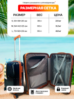 Ручная кладь Bon-Voyage PP Wave, Светло-серый, S