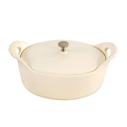 Кастрюля для подачи 16*13 см h6,3 см 550 мл овальная с крышкой эмаль  . P.L. Proff Cuisine