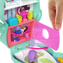 Polly Pocket - Кошачий круиз Компактный набор + кукла + аксессуары JCR37