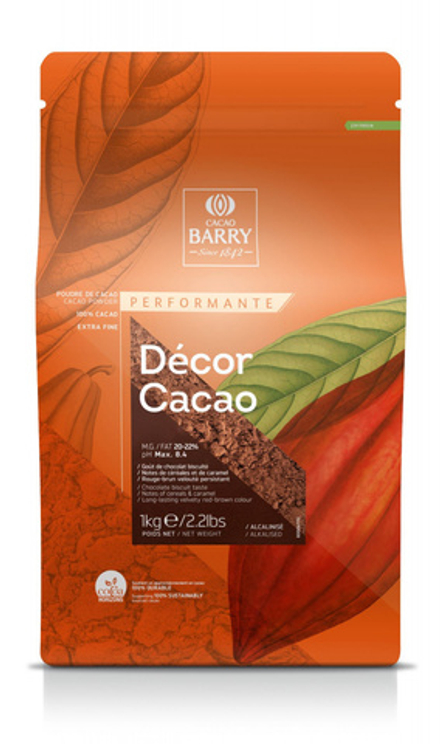 Какао-порошок алк. Cacao Barry Decor Cacao 20-22% (Пакет 1кг)