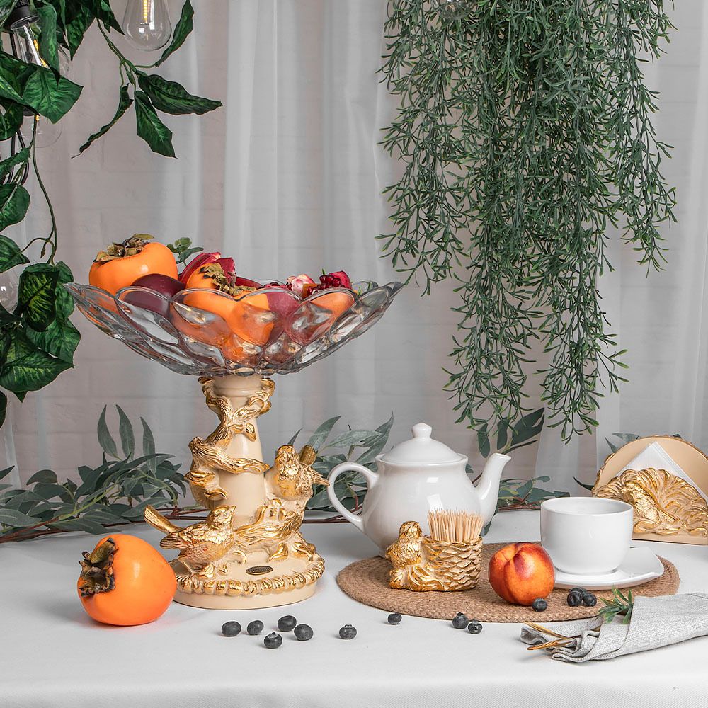 Держатель для зубочисток Птичка Терра Айвори