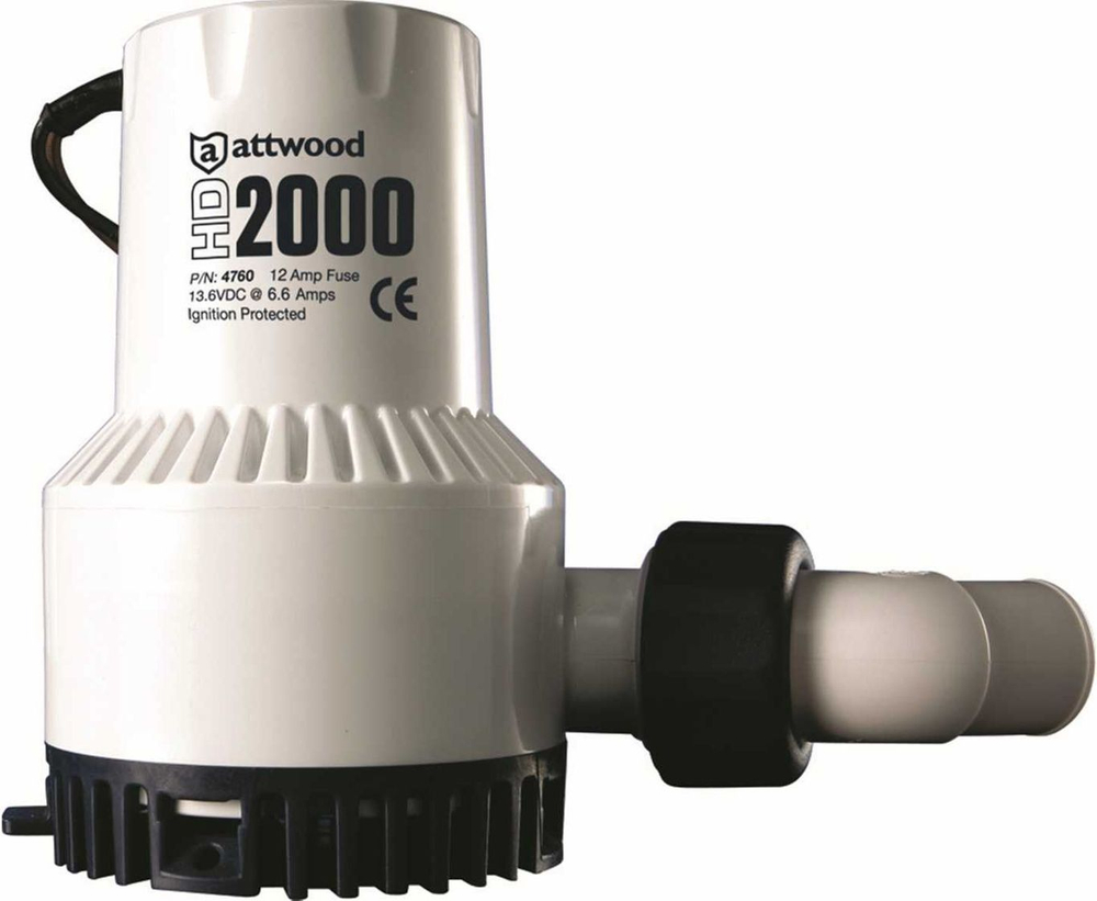 Помпа осушительная HD2000, 12В, Attwood