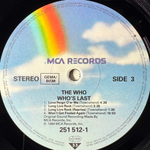 The Who ‎– Who's Last 2LP (Германия 1984г.)