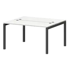 Бенч двойной на металлокаркасе СМС2-П-14К.120.Пр50  1400x1236x750 Смарт