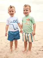 Костюм плавательный раздельный для мальчика Next E22-244, 2 шт., Салатовый, Голубой