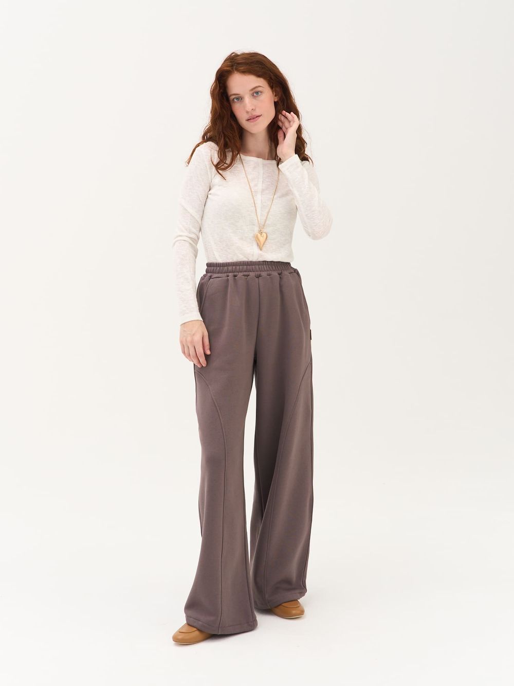 Брюки "Темный шоколад" женские утепленные