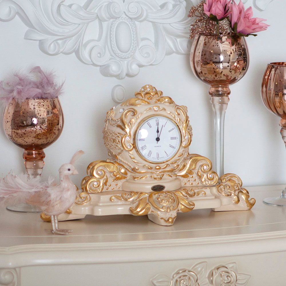 Часы настольные Райское яблоко Айвори