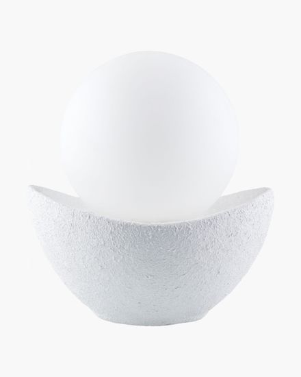 Белая настольная лампа “Мейперл”