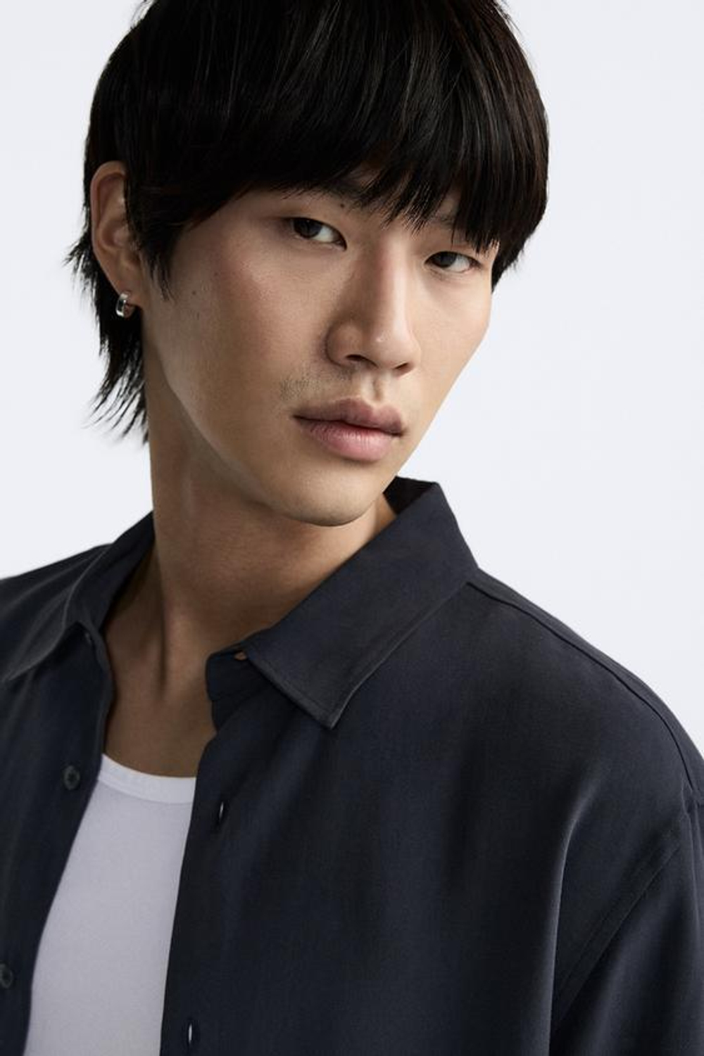 ZARA МЕТАЛЛИЧЕСКИЕ СЕРЬГИ-КОЛЬЦА, СЕРЕБРИСТЫЙ