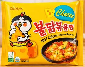 Лапша б/п со вкусом сыра и курицы (острая) Samyang, Корея, 140 г