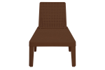 Шезлонг Tweet compact, коричневый
