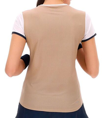 Женская теннисная футболка Lotto Tech - irish beige