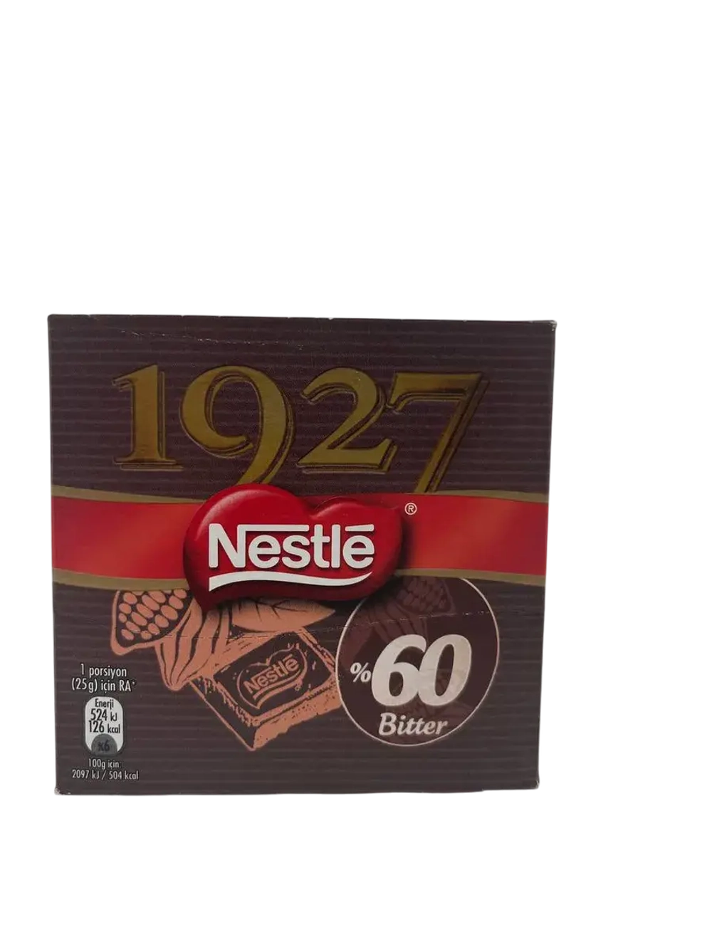 Темный турецкий шоколад Нестле , Bitter 60% Kakao ,6шт