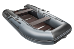 YACHTMAN-340 СК (Яхтман) серый-черный (лодка ПВХ под мотор с усилением)