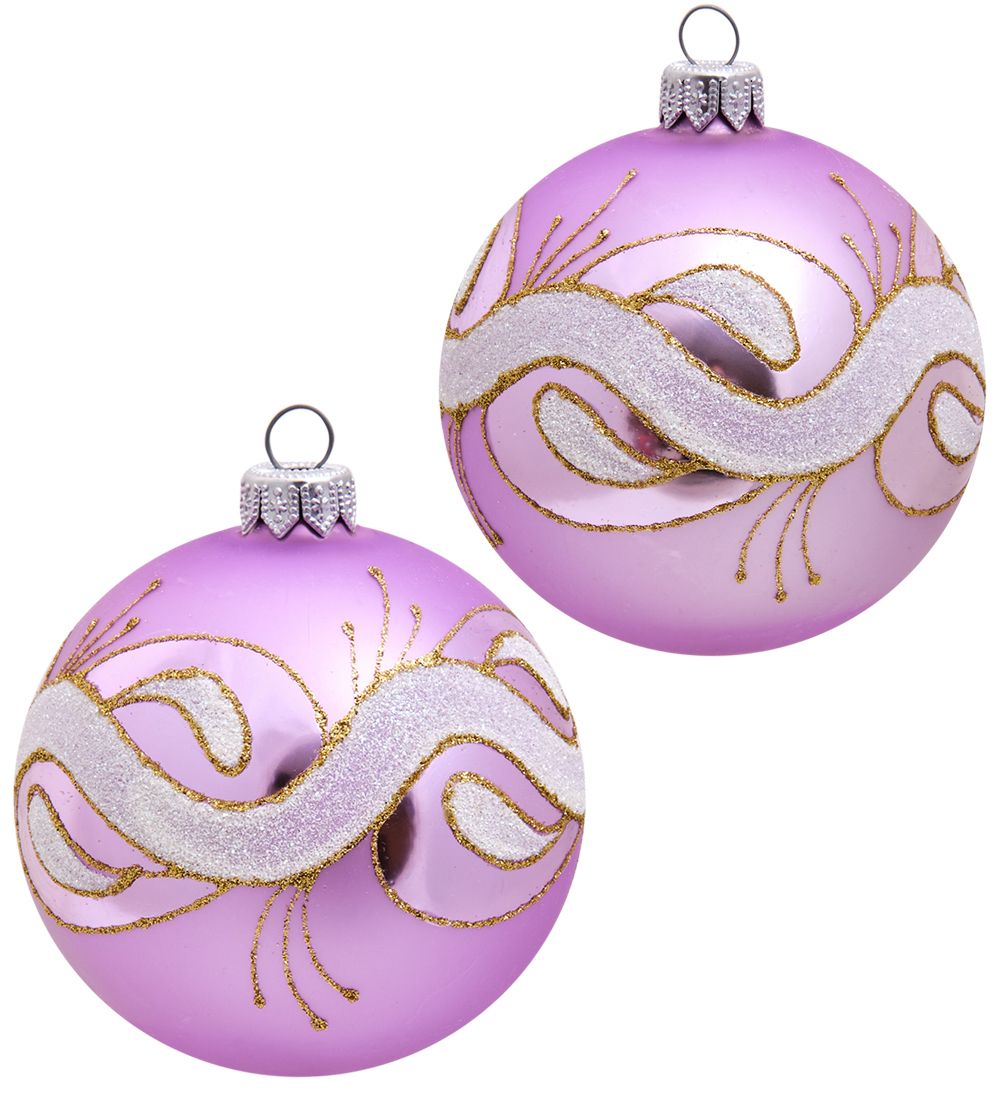 Элита НФШ-1220/2 Набор ел.украшений Шар 2шт «Радужный» 85 мм