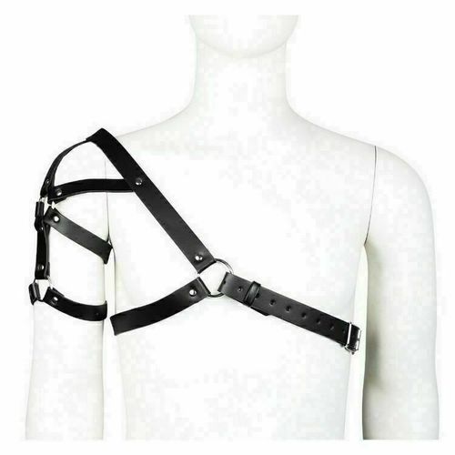 Мужская сбруя (портупея) черная Romeo Rossi