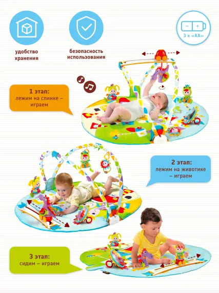 Развивающий коврик Yookidoo Страна сказок