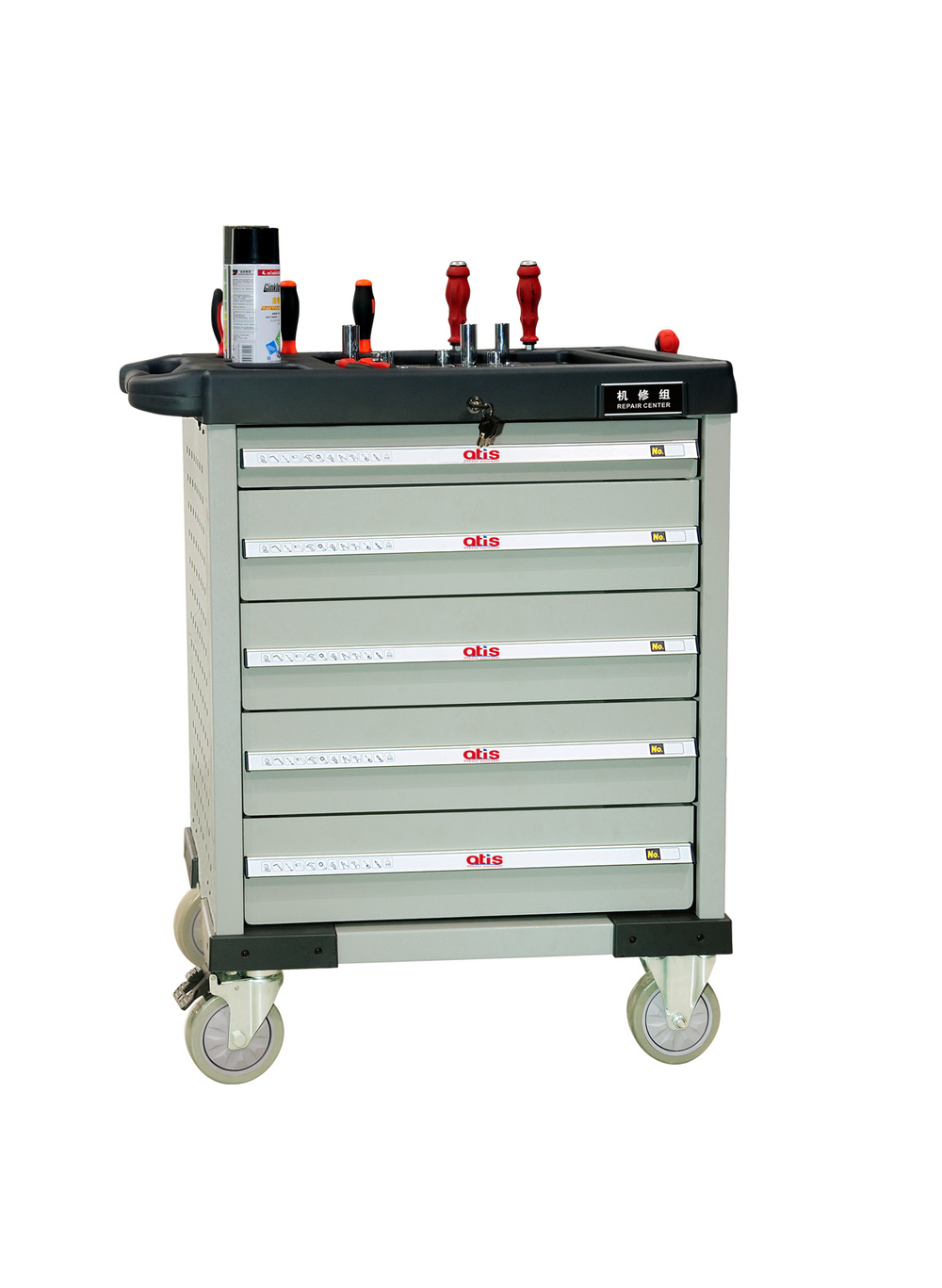 CT706 Инструментальная тележка 350кг, 6 полок, габариты 800*470*900мм