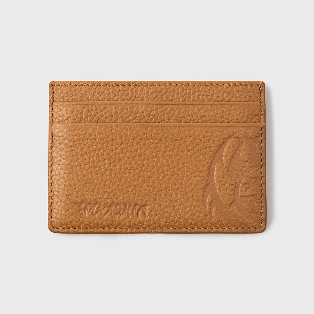 Кардхолдер YMKASHIX грубая кожа коричневый