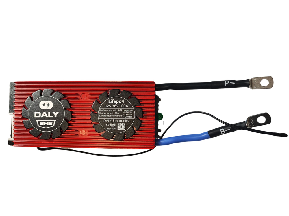 Плата контроля BMS Smart LiFePO4 12S 36V 100A
